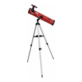 Telescopio Reflector Wallis Con Montura Altazimutal Rojo