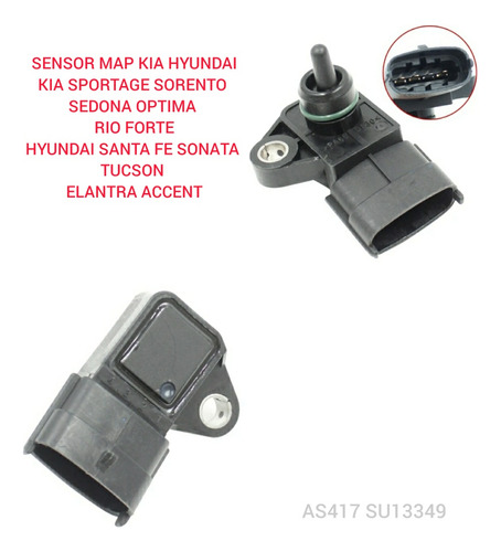 Sensor Map Kia Sorento Sedona Sportage Rio Optima Hyundai Foto 2