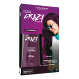 Kit Tintura Alfaparf  Alta Moda É Creative Crazy Colors Tom Dark Violet Para Cabelo