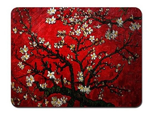 Mouse Pad Van Gogh Flores Cerezo