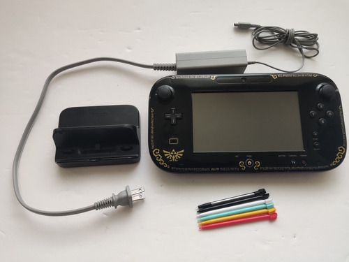Control Gamepad Pantalla Tactil Wii U Edicion Zelda + Cargad