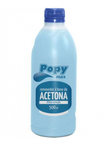 Removedor De Esmalte Com Acetona Farmax Popy 500ml