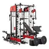 Jaula Smith Pro Marcy Deluxe Home Gym Sm-7553 +150 Kg Bumper