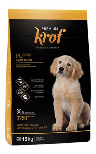 Alimento Kroff Puppy Large Breed X 15 Kg