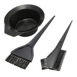 Bowl Negro + 2 Pinceles Para Tintura Profesional Peluquería