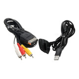 Rca Cable Carga Y Juega Consola Para Xbox 360 Xbox Clasico