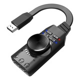 Tarjeta De Sonido Usb 7.1 Adaptador De Audio De 24 Bit