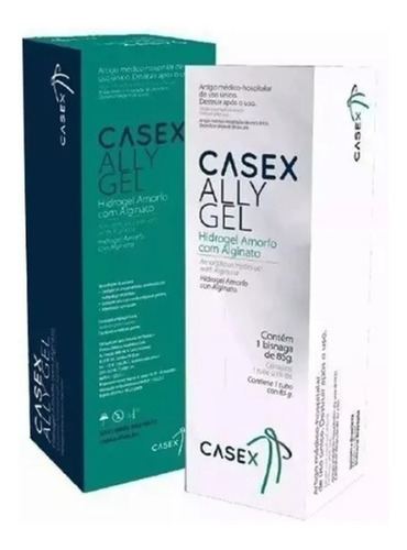 Pomada Hidrogel C/alginato 85g Casex Allygel Cáixa 12 Túbos