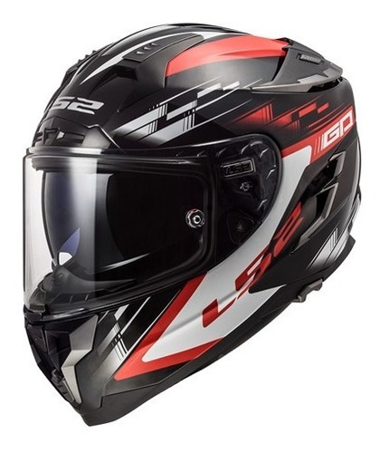 Casco Para Moto Integral Ls2 Ff-327 Challenger Gp Black Red