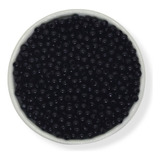 Perlas Cuentas Plásticas Negras 4mm 25gr 740u Armar Bijou
