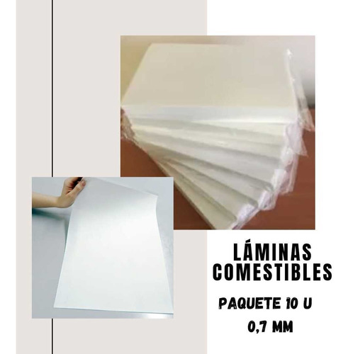 Lámina/papel Comestible X 10 Unidades