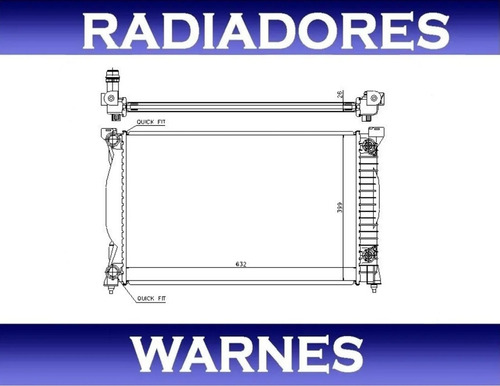 Radiador Audi A4 1.8 T 2002 2003 2004 2005 Caja Automatica Foto 2