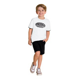 Conjunt Milon Infantil Juvenil Menino Camiseta Bermuda Verão