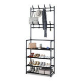 Sapateira Rack Organizador Sapato Cabideiro Gancho Roupa 