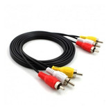 Cable 3 Rca A 3 Rca 10 Mts Audion Y Video /  Madidino Import