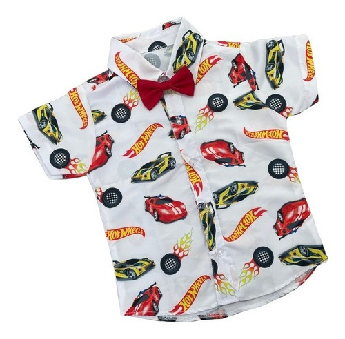 Camisa Carros Hot Wheels Infantil Roupa Temática