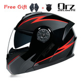 Casco De Motociclista Negro Tipo Cross Con Regalo