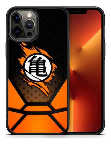 Funda Protectora Para iPhone Dragon Ball Logo Tpu Case Dbz