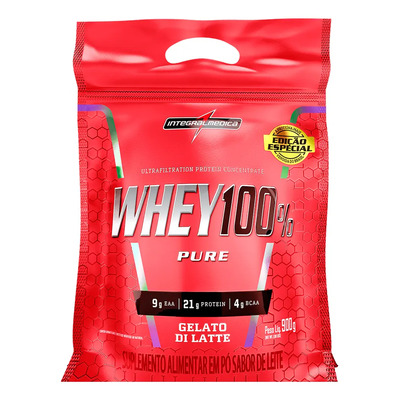Suplemento Whey 100% Pure Gelato Refil 900g Integralmédica Gelato Di Latte | Frete grátis