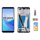 A Pantalla Lcd+marco Para Huawei Y9 2018 Fla-l22 Lx2 Lx3