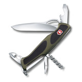 Navaja Victorinox Ranger Grip 61 Verde/negro 0.9553.mc4