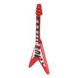 Modelo De Guitarra Eléctrica En Miniatura Red Replica Wooden