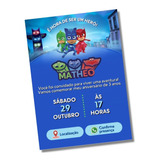 Convite Interativo Para Whatsapp Pj Masks