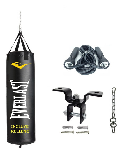 Bolsa Box Everlast 1,10+soporte+herrajes+relleno+soga-els