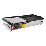 Chapa Lanche Profissional 30x70 Eletrica 220v Inox