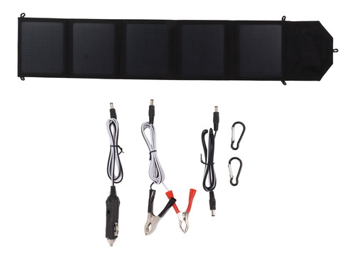 Kit De Panel Solar Plegable De 50 W, Silicona Monocristalina