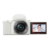 Camara Mirrorless Sony Zv-e10 Con Lente 16-50mm Blanca