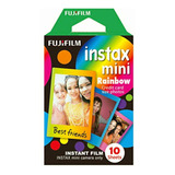 Fujifilm Instax Mini Rainbow Instant Film, 10 Photos/pack