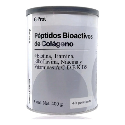 Péptidos De Colágeno Biotina 400 G Natural G-prot | MercadoLibre