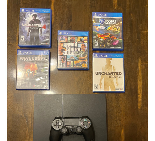 Consola Ps4 Más 5 Juegos (venta Por No Uso)