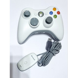 Joystick Xbox 360 Original Mas Adaptador Wifi Pc 