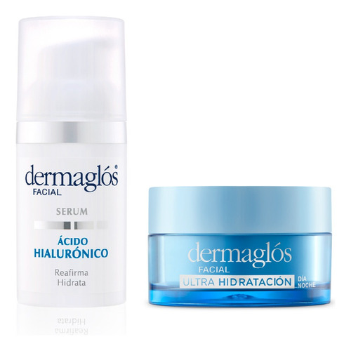 Kit Facial Dermaglós Serum + Crema Gel Ultra Hidratacion