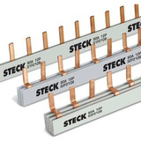 Kit 3 Barramento Bifásico 80a 220/440v 2x6p Steck C/nf