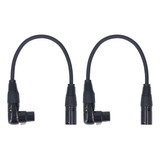 Adaptador De Cable De Extensión De Micrófono Xlr De 90 Grado