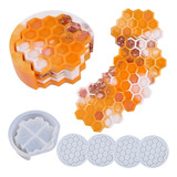 Silicone Coaster Molds For Resin - Honeycomb Pattern