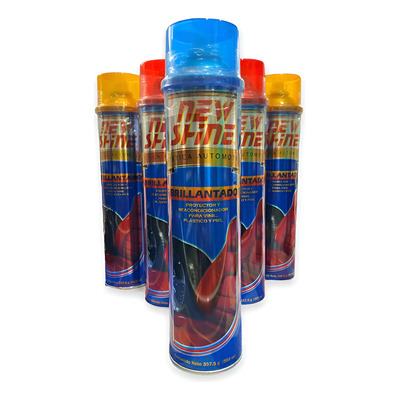 5 Pzs Abrillantador New Shine Jumbo Plastico Vinil Goma Piel | Meses sin interés