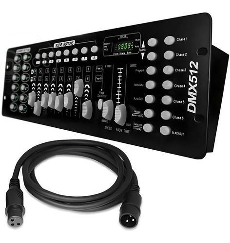 Mesa Dmx Operator 192 Cenas Iluminação Profissional Dj Festa