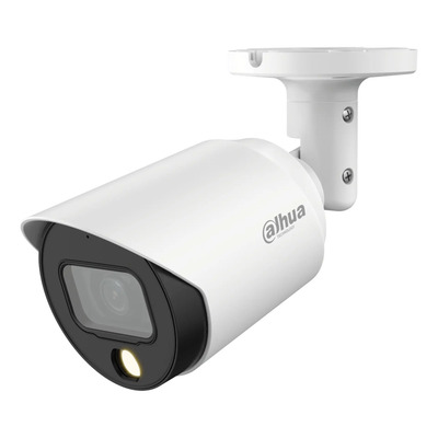 Dahua Cámara Bullet HFW1509T-A-LED Full Color Resolución de 5mp Lente de 3.6 Mm 83 Grados de Apertura Menú Osd Micrófono Integrado Metálica Color Blanco BNC | Envío gratis