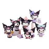 Figuras Colección Juguete 6 Piezas Sanrio Kuromi Hello Kitty
