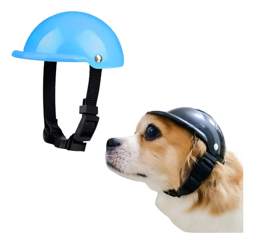 Casco Moto Ajustable Para Perro Gato Pequeño