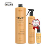 Shampoo + Fluido Escova + Reparador De Pontas - Trivitt