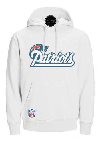 Buzo Hoodie Capota Deportivo Patriots Nfl Usa Football Ameri