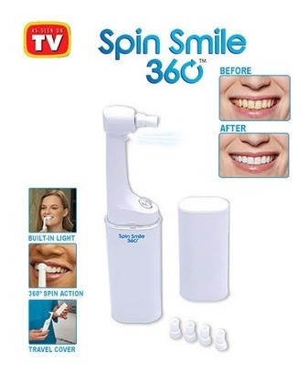 Spin Smile Cepillo Dental Electronico Para Blanquear Dientes