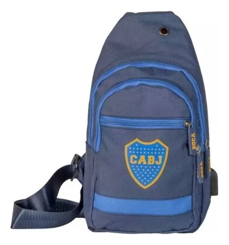 Morral Bandolera Boca Juniors Bolso Cruzado Usb Lic Oficial