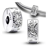 Charm Pandora Original Clip Sol Y Luna Celestiales 50% Off