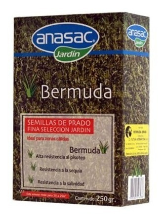 Semilla Pasto Bermuda Clima Cálido 250 Gramos Anasac